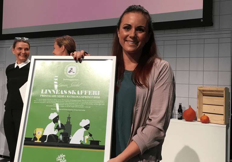 Linnéa Seidel - vinnare av Stora Matbloggspriset 2016