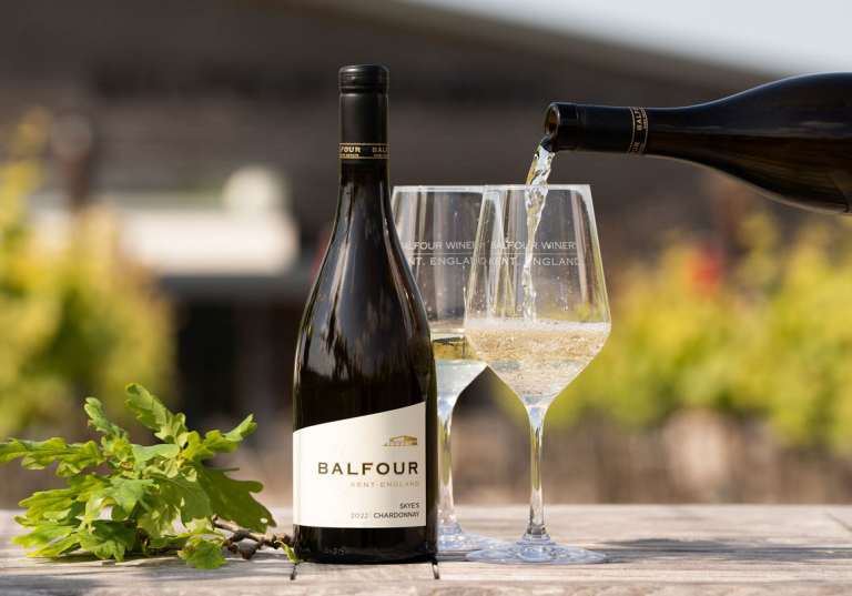 Engelskt vin från Balfour, Skye's Chardonnay.