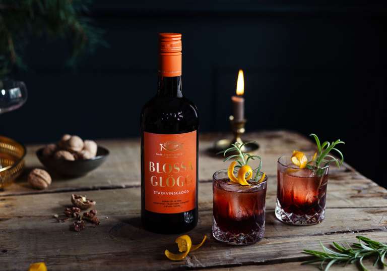 Glögg Negroni med Blossa Starkvinsglögg.