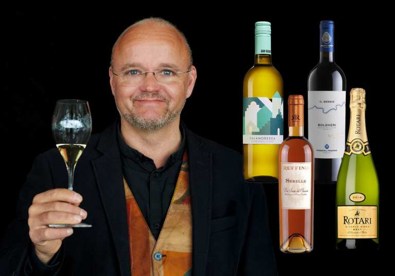 Italienska viner och Mats Claësson.