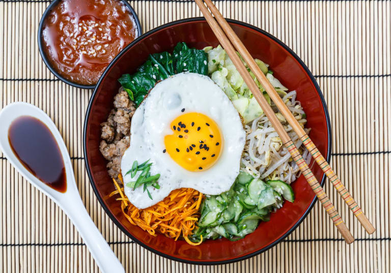 Bibimbap - koreansk nationalrätt.