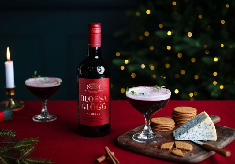 Glögg Martini med Blossa Vinglögg.