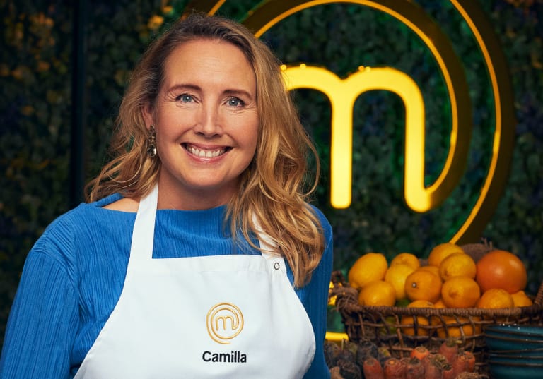 Camilla Wahlman i Sveriges Mästerkock 2023.