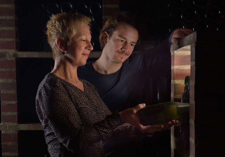 Florence och Robin Bauchet på Champagne Bauchet