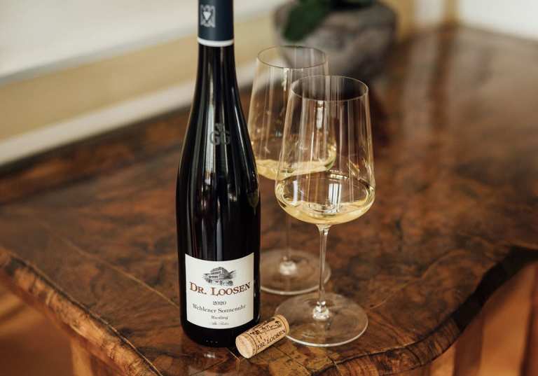 Wehlener Sonnenuhr Riesling Spätlese, provning med Dr Loosen.