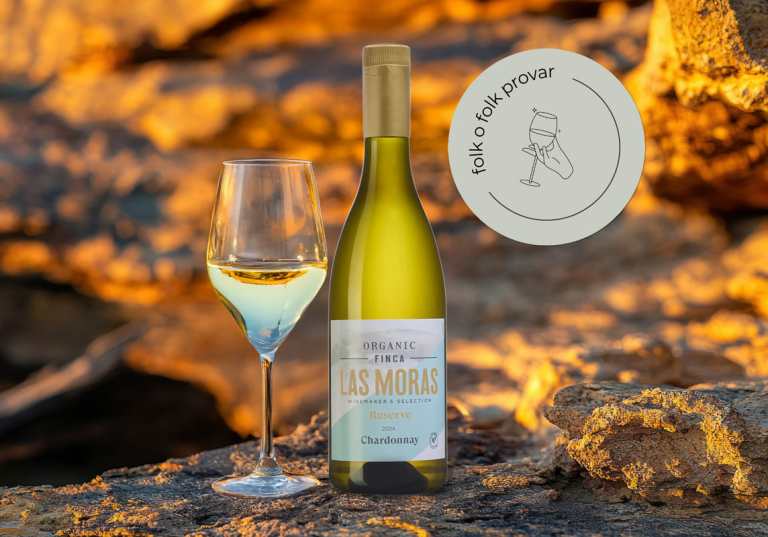 Folk o folk provar vinet Las Moras Organic Chardonnay Reserve.