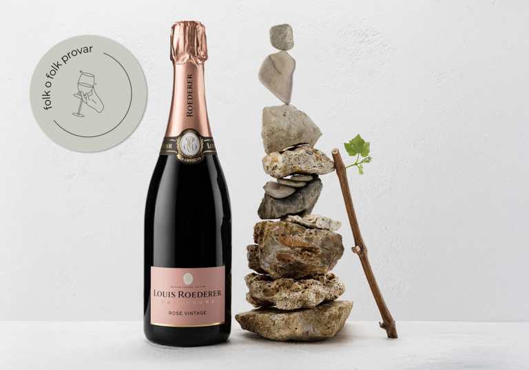 Folk o folk prover Louis Roederer Brut Rosé 2017.