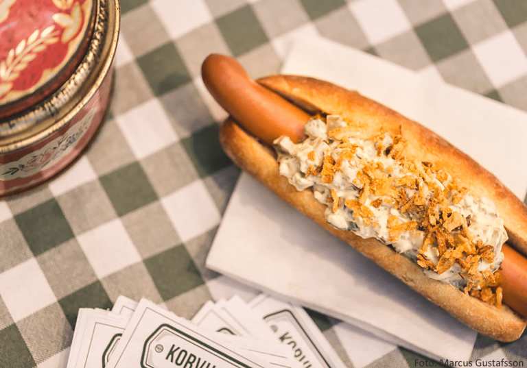 Korv med bröd på Korvfestivalen i Stockholm