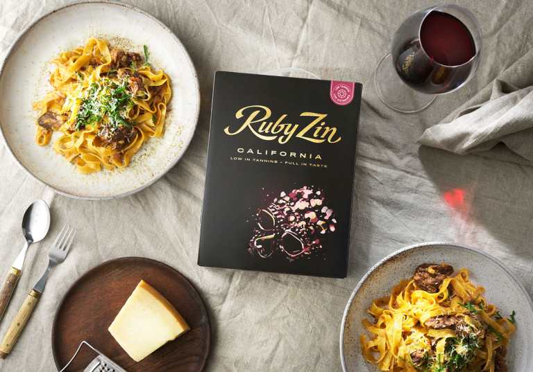 Pasta al Ragu med Ruby Zin.