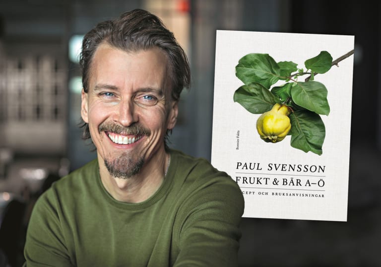 Paul Svensson och boken Frukt och bär A-Ö.