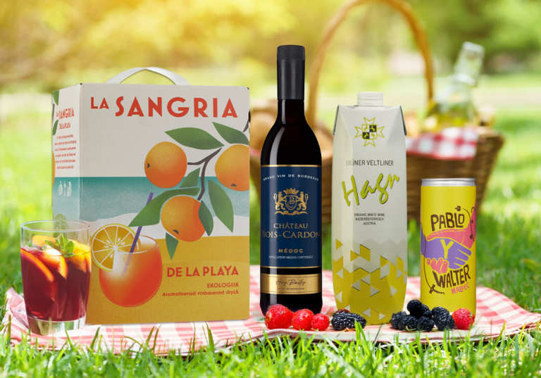 Viner till picknicken.