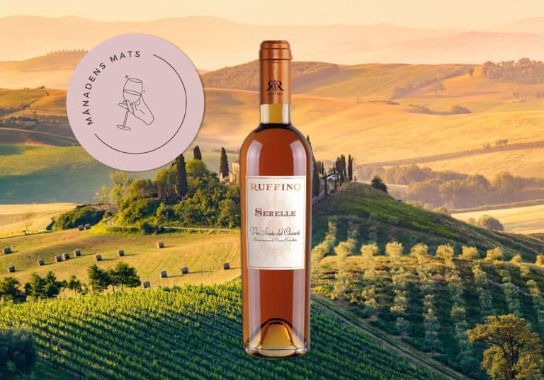 Månadens Mats i juli: Ruffino Serelle Vin Santo del Chianti DOC