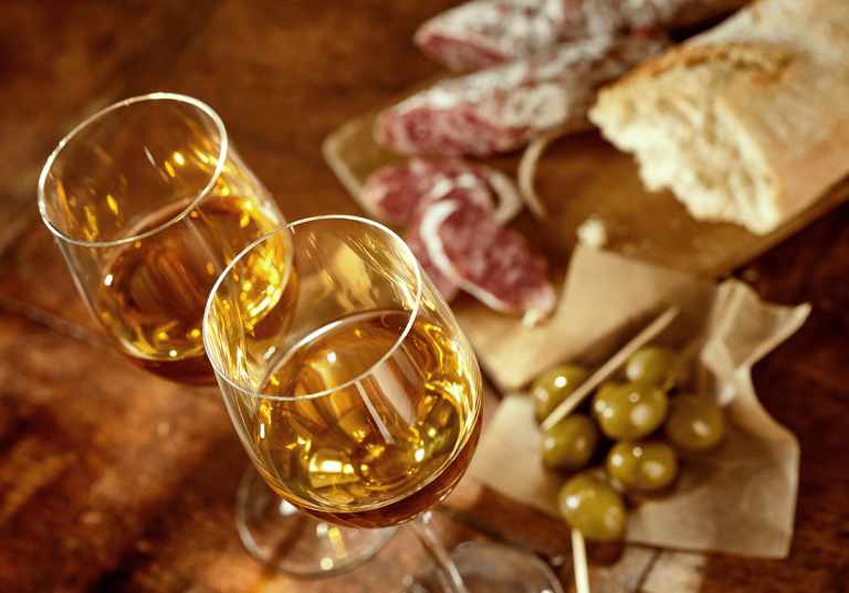Serranoskinka och sherry