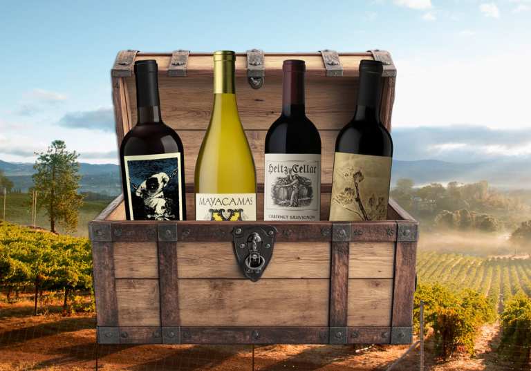 En skattkammare fylld med viner från Kalifornien.