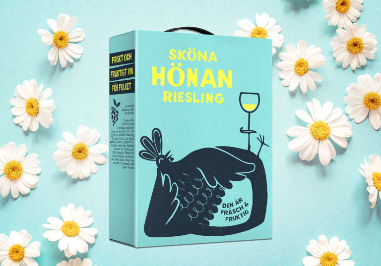 Sköna hönan Riesling box, 3 liter.