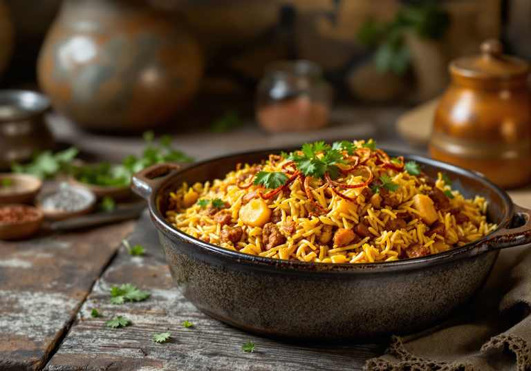 Sydafrikansk biryani.