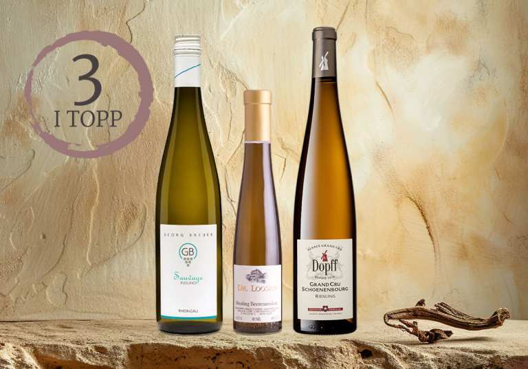3 i topp rieslingviner.