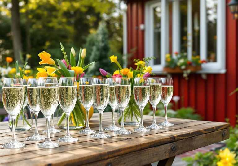 Bubbel och mousserande vin till Valborg, nationaldagen, studenten eller midsommar.