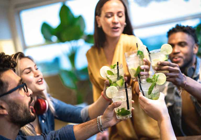 Fira med alkoholfria drinkar