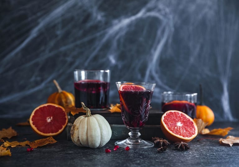 Höstig fördrink med sangria.