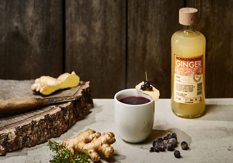 Hot Currant med ingefära och Koskenkorva Ginger