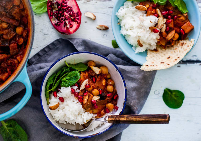 Vegetarisk gryta med marockanska smaker