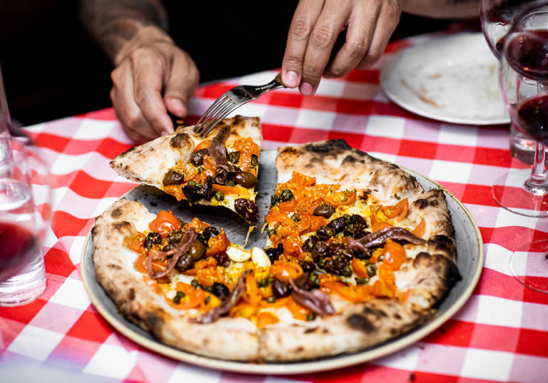 Napolitansk pizza och Ruffino