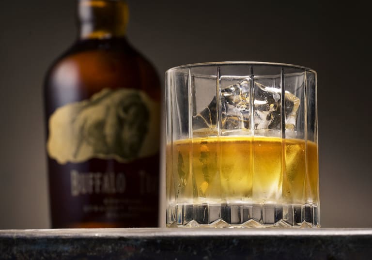 Buffalo Trace med whiskyglas