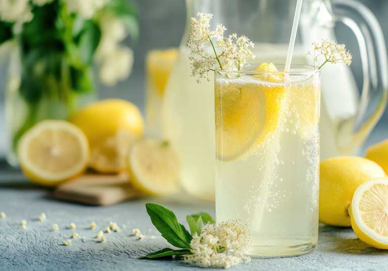 Bål med fläder, vodka och citron