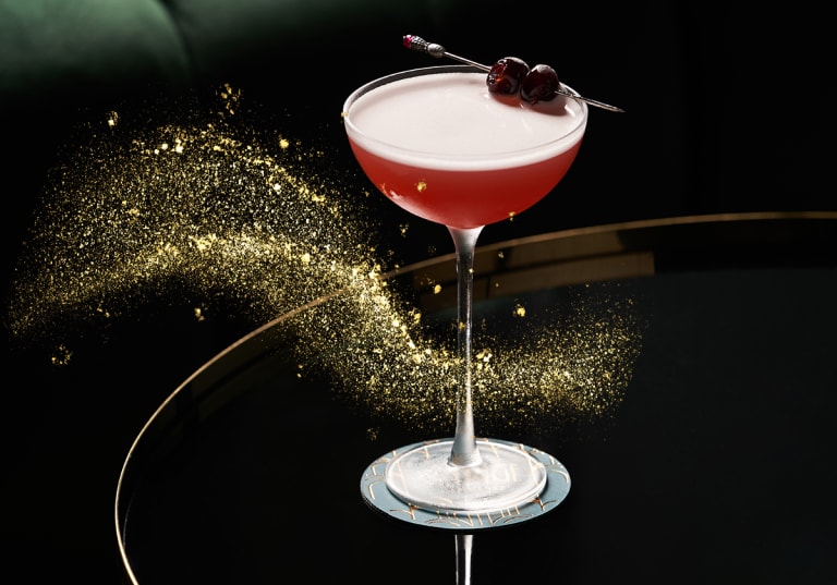 French Martini med glitter