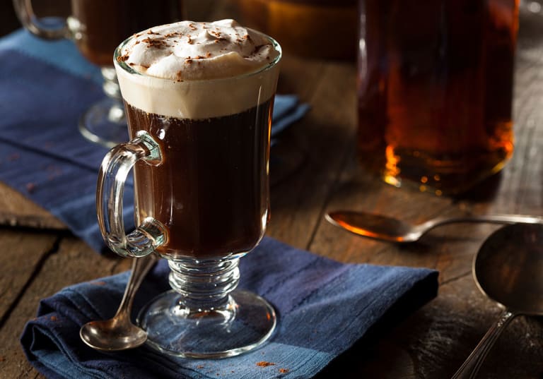 Klassisk Irish Coffee.