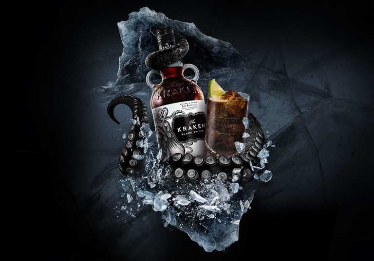 The Kraken och cola bland bläckfiskarmar