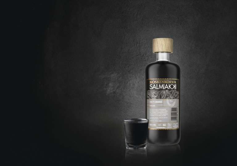 Koskenkorva Salmiakki - Hero with black background