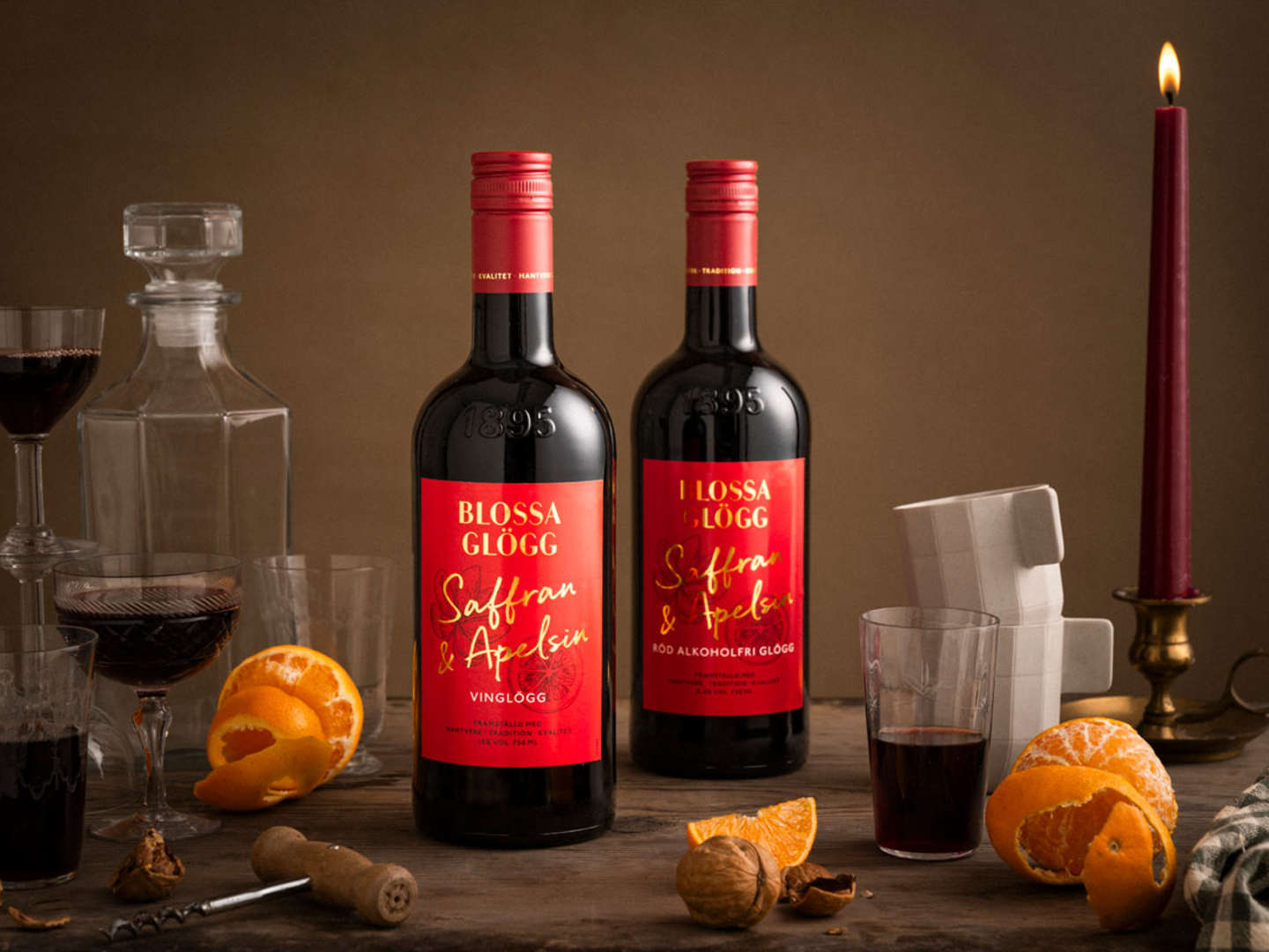 Blossa Saffran och Apelsin.