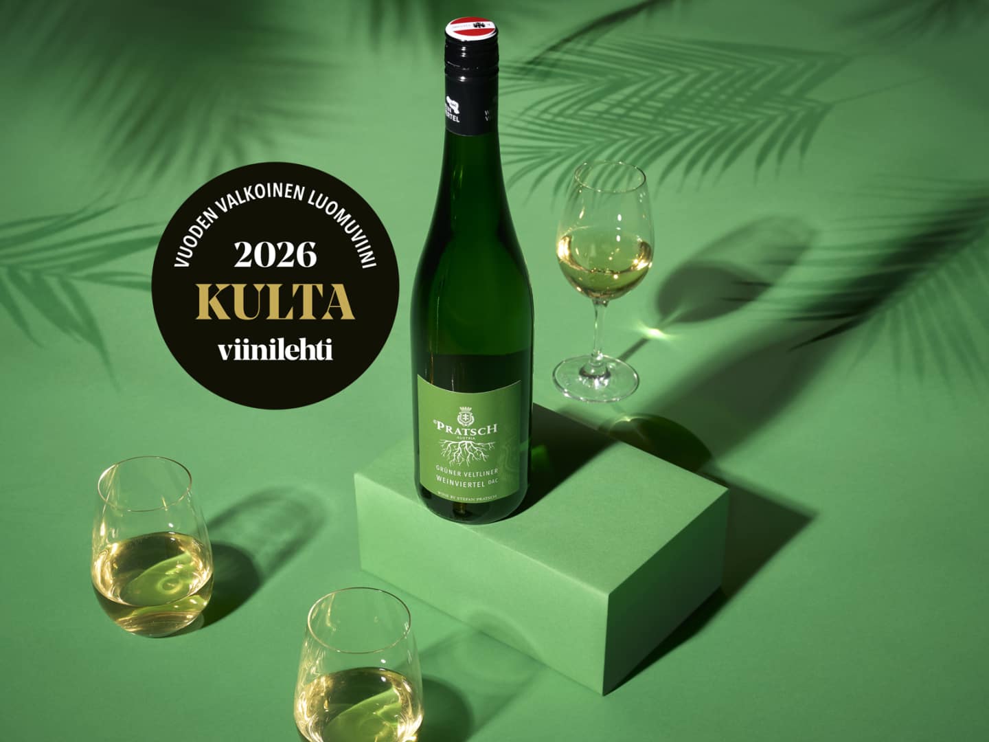 Pratsch_Gruner_Veltliner_Viinilehden_Vuoden_luomuvalkoviini_2026_mitali