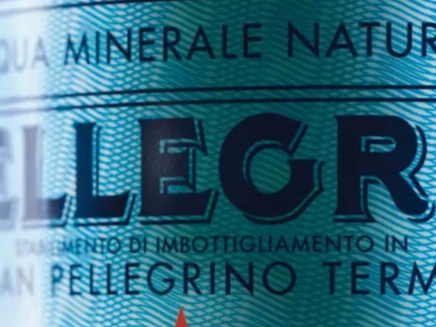 S.Pellegrino etiketti