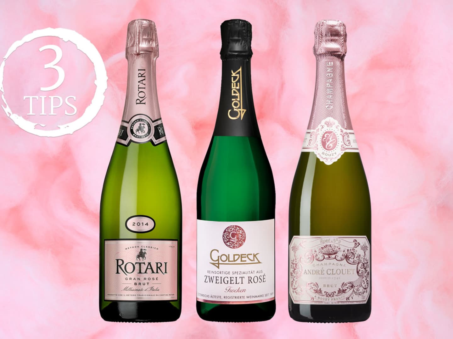 3 tips: mousserande roséviner.