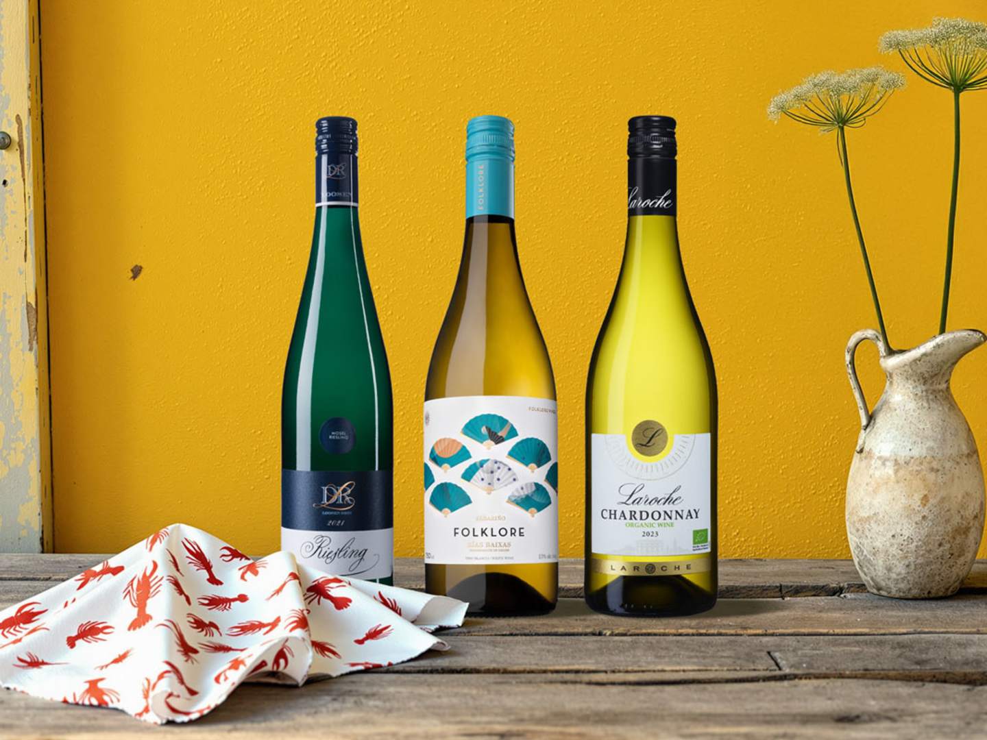 3 viner till kräftskivan.