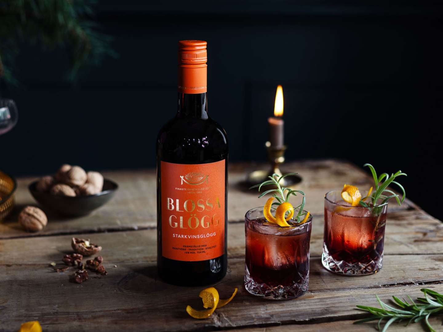 Glögg Negroni med Blossa Starkvinsglögg.