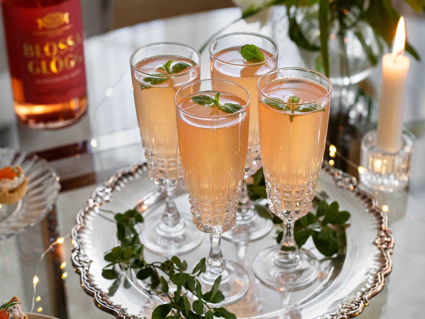 Bubbeldrink med Blossa Rosé.