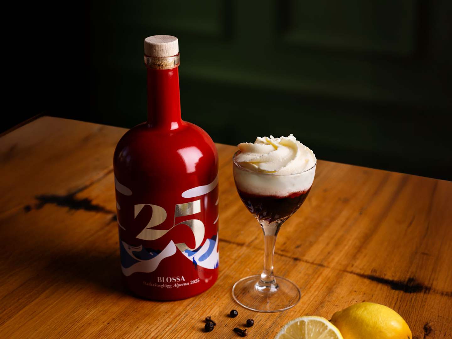 Blossa 25 glögi sitruunakermalla