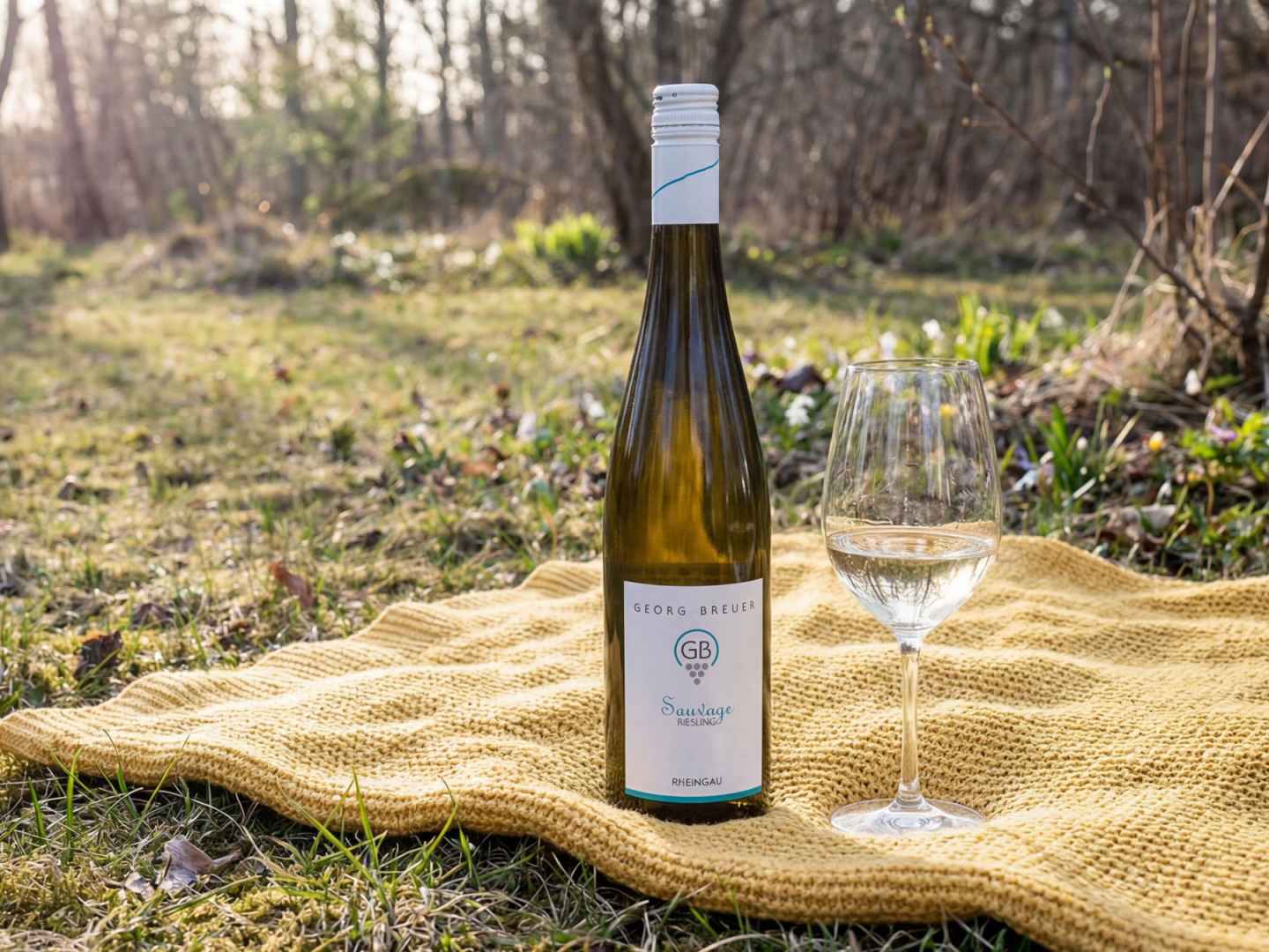 Georg Breuer Roesling Sauvage på vårig gräsmatta.