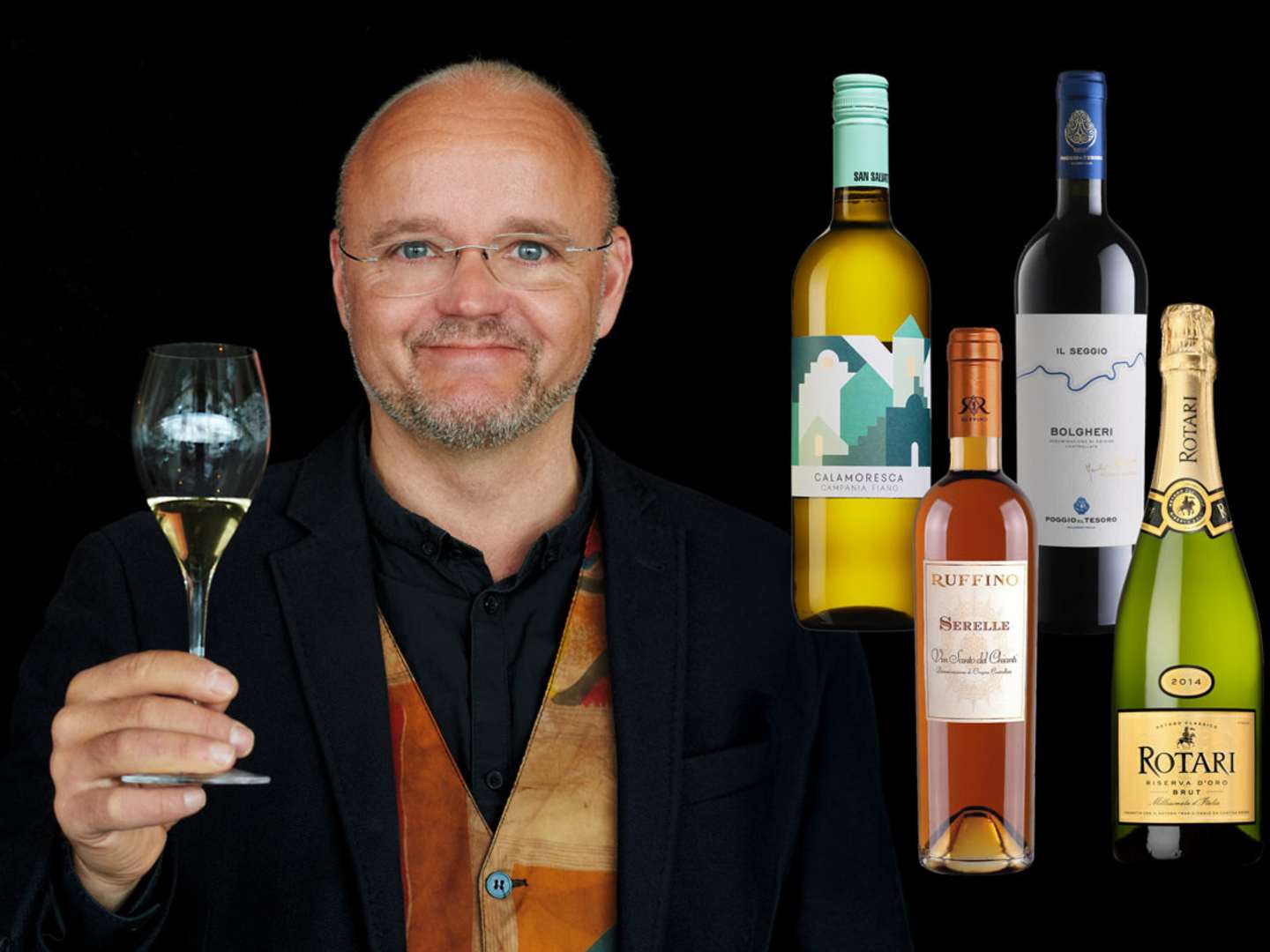 Italienska viner och Mats Claësson.