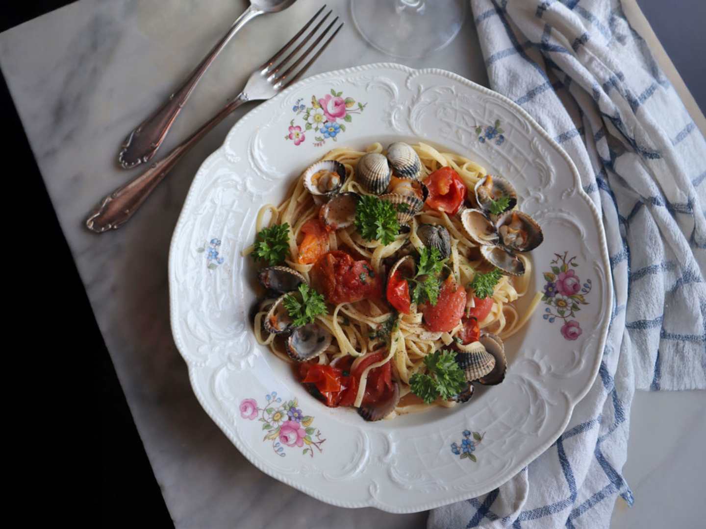 Linguine alle vongole.