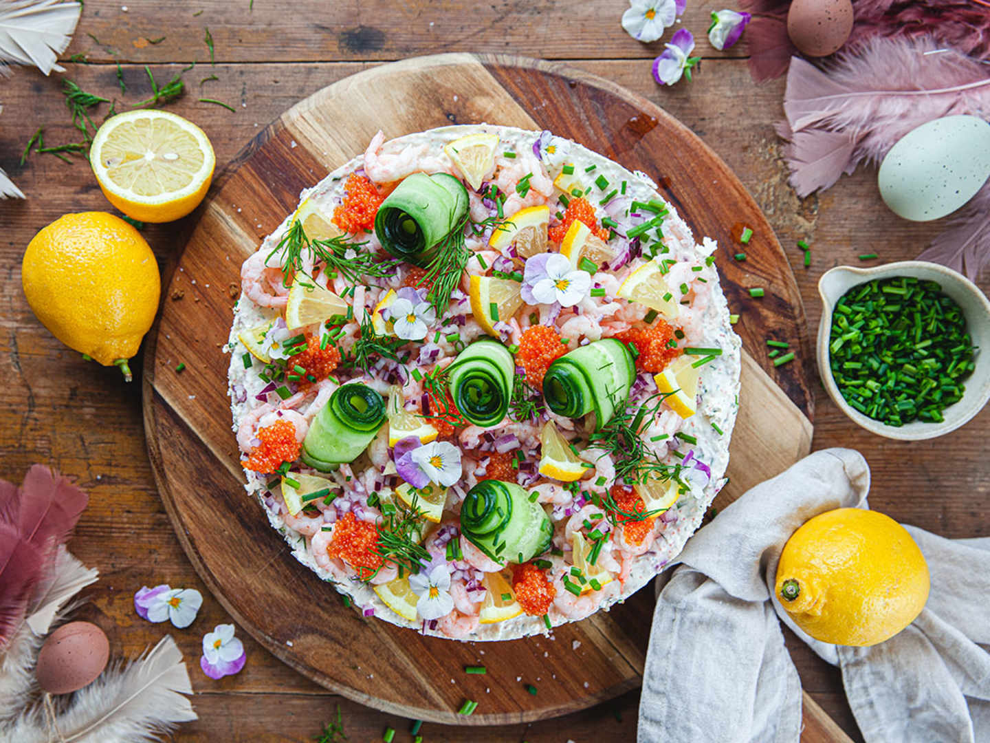 Räkcheesecake till påskbordet