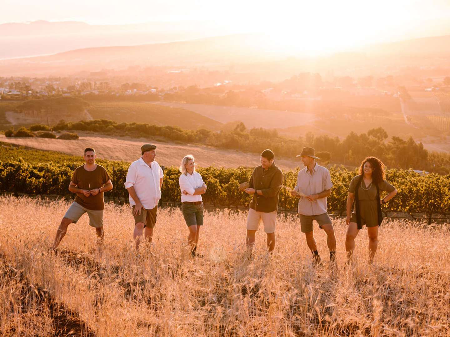 Vinmakarteamet hos Spier i Sydafrika