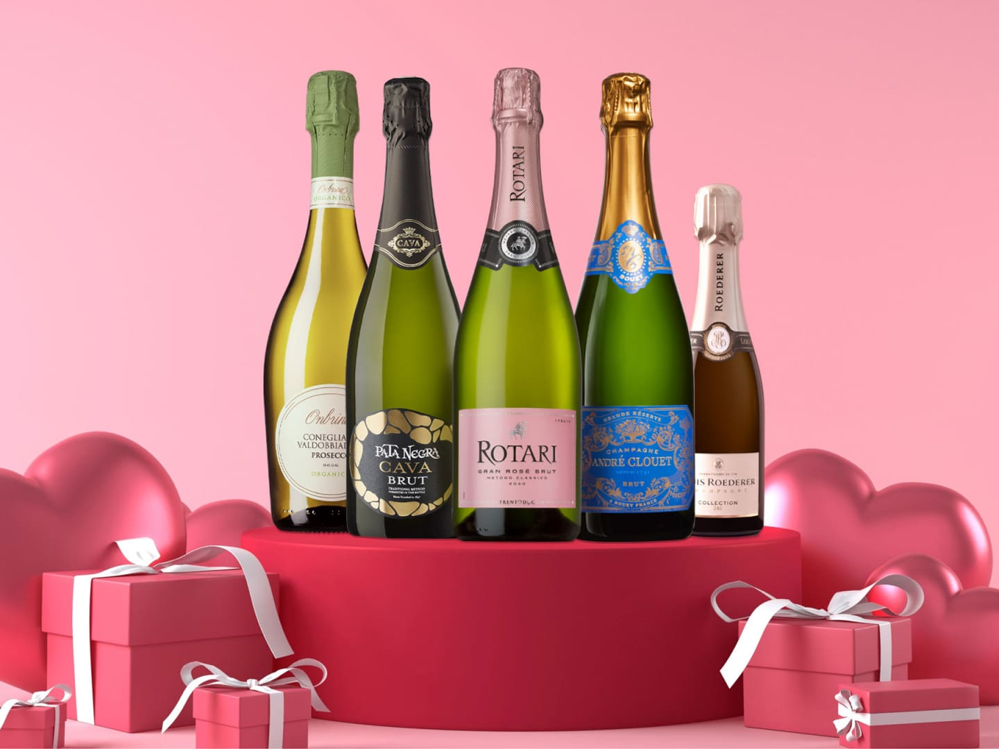 5 mousserande viner till Alla hjärtans dag.