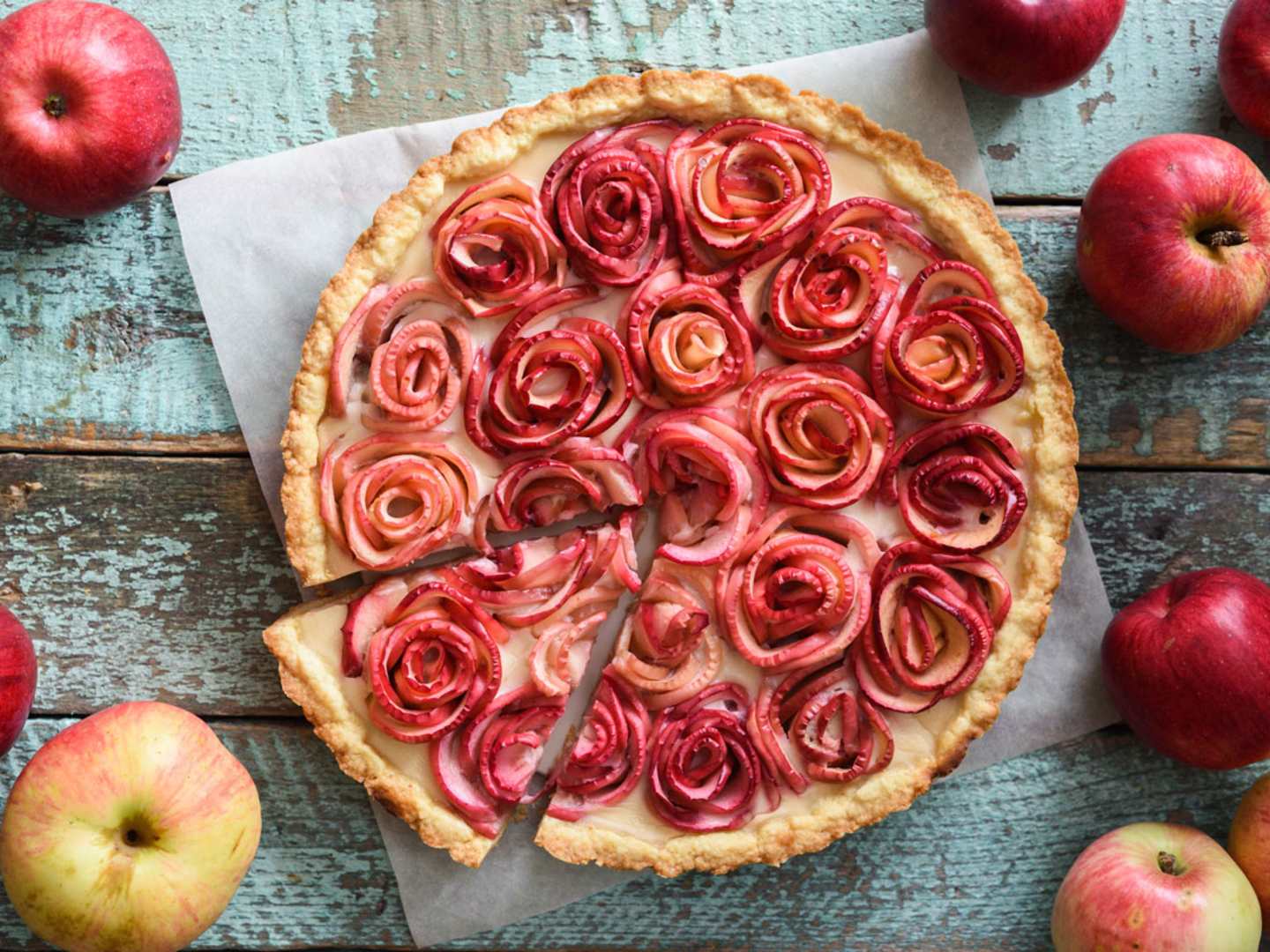 Recept på desserter med äpple.