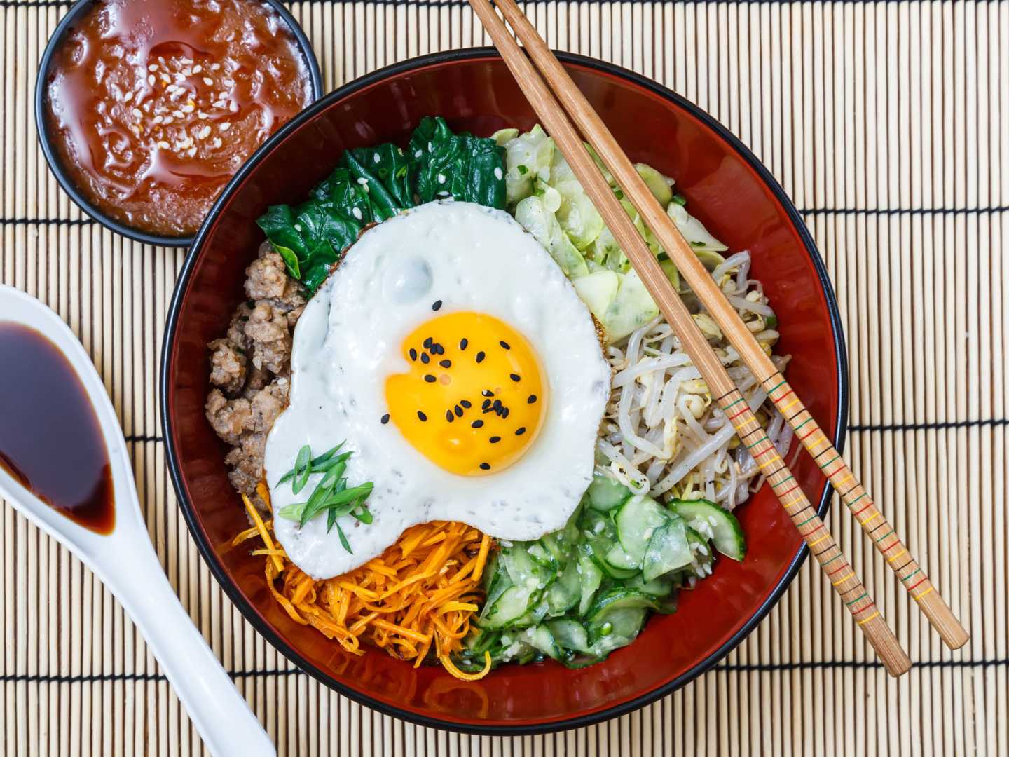 Bibimbap - koreansk nationalrätt.