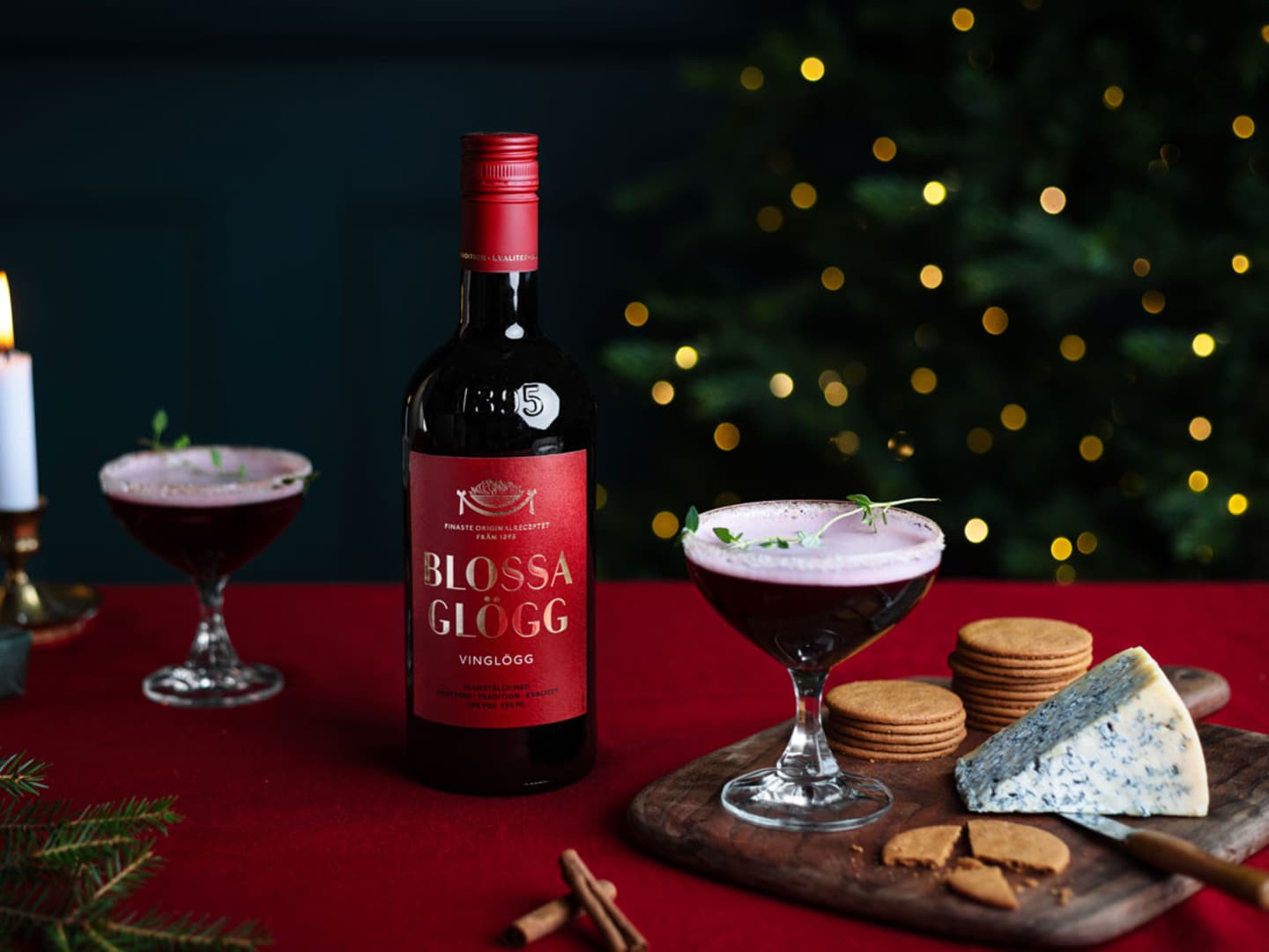 Glögg Martini med Blossa Vinglögg.